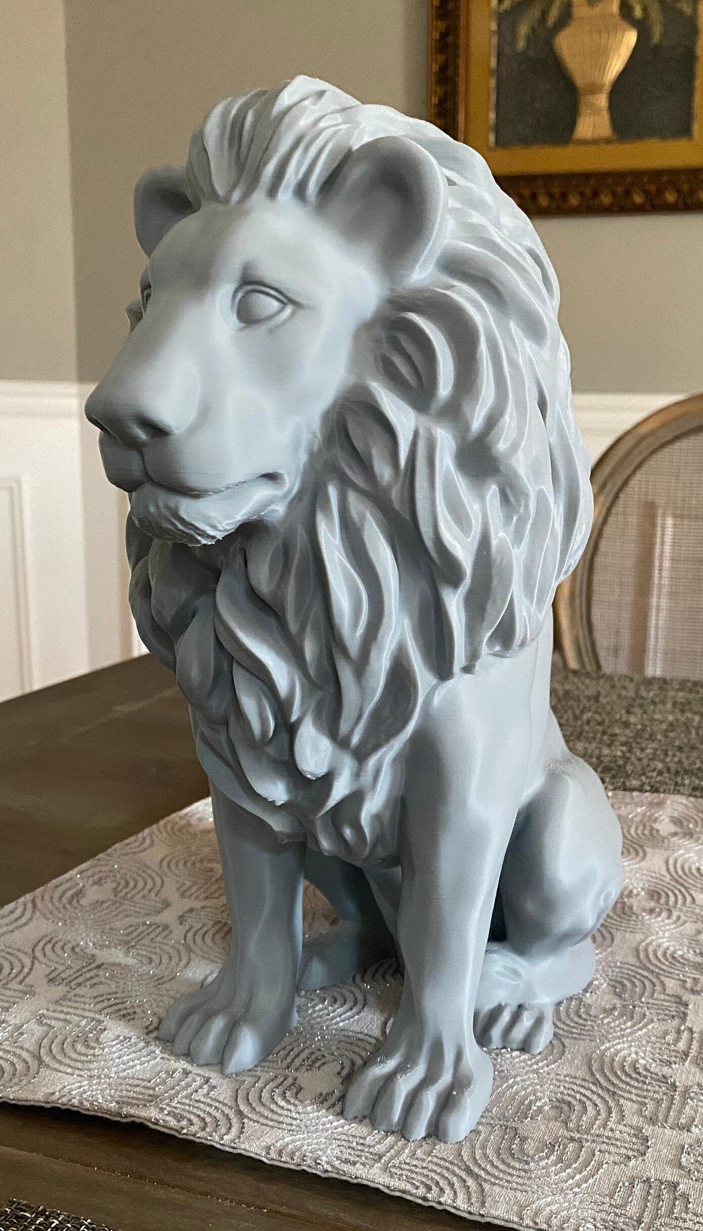 Sitting Lion Statue
